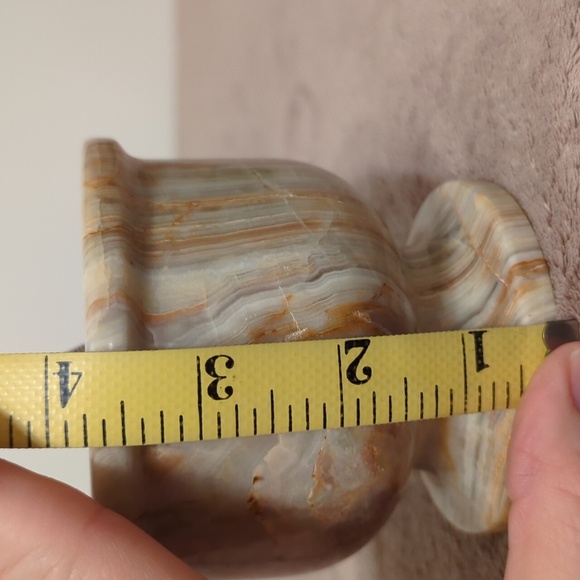 Never Used Vintage Natural Onyx Mortar - Picture 2 of 5